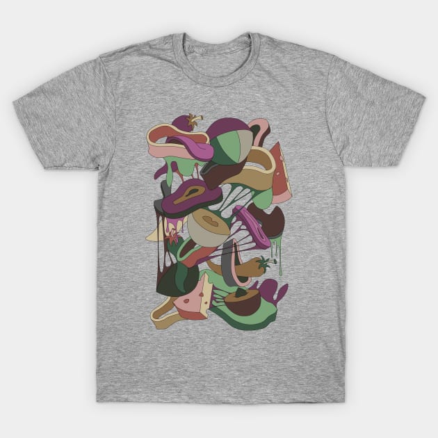 Pizza ingredients T-Shirt by Daxos